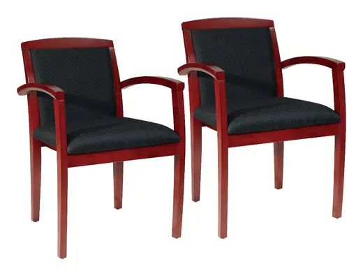 Leg Chair With Upholstered Back & Sonoma Cherry Finish
