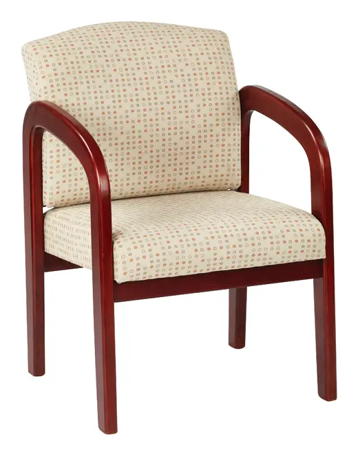 Cherry Finish Wood Visitor Chair