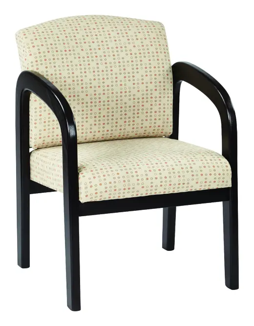 Espresso Finish Wood Visitor Chair
