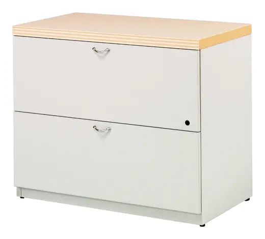 2-Drawer Lateral Filing Cabinet, Nickel Handles - 36 x 20 x 29.5