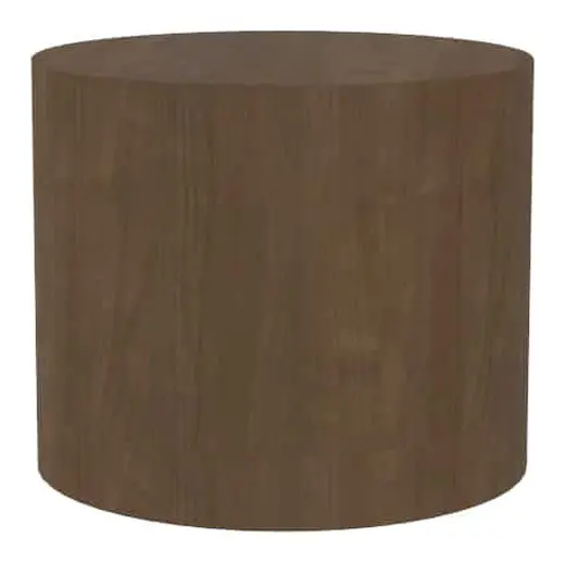 24W x 24D x 20H - Pause Drum Cylinder Table