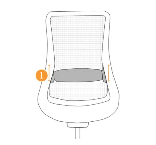 Black Adjustable Lumbar