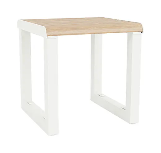 17W x 17D x 18 - Cube Seat in Faux Wood Look