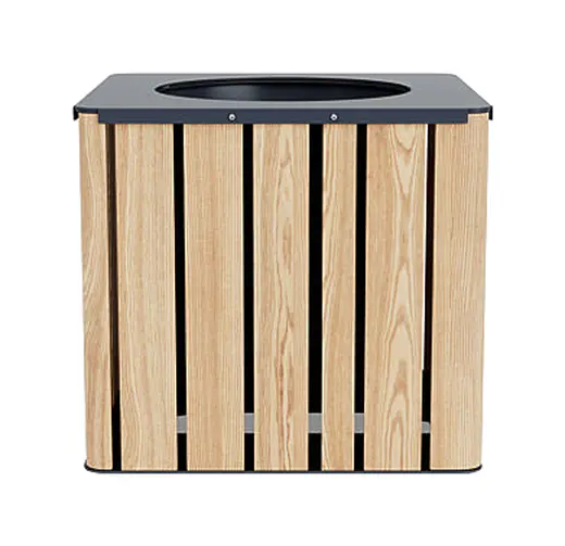 20W x 20L x 18 - Planter in Faux Wood Look