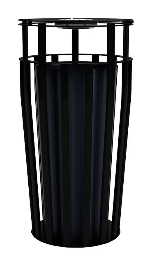 18 W x 18 L x 31H - Big Litter Bin with Lid and Ashtray