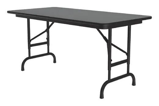 High Pressure Laminate Adjustable Height Folding Table