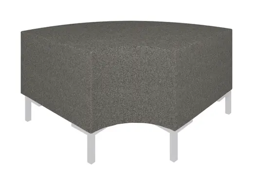 33W x 24D x 19H - Urban Curved Bench