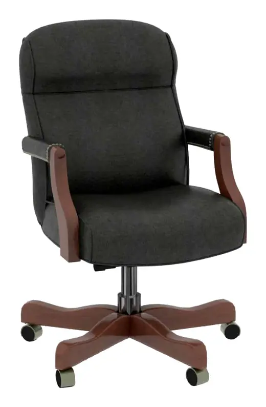 24W x 30D x 38-41H - Austin Mid Back, Open Arm Chair