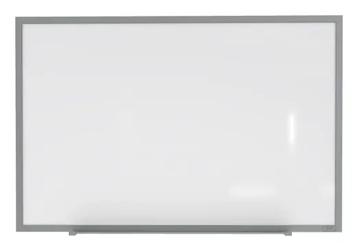4'x5' Aluminum Frame Porcelain Magnetic Whiteboard, 1 Marker, 1 Eraser