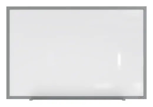 4'x6' Aluminum Frame Porcelain Magnetic Whiteboard, 1 Marker, 1 Eraser