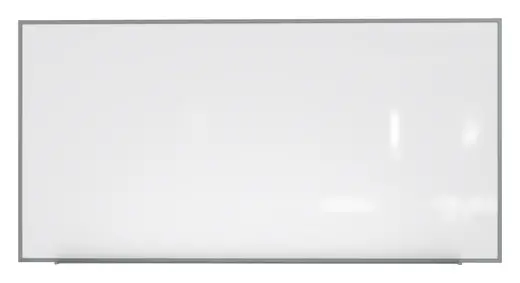 4'x8' Aluminum Frame Porcelain Magnetic Whiteboard, 1 Marker, 1 Eraser