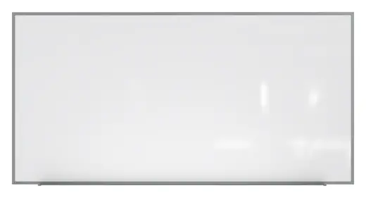 4'x10' Aluminum Frame Porcelain Magnetic Whiteboard, 1 Marker, 1 Eraser