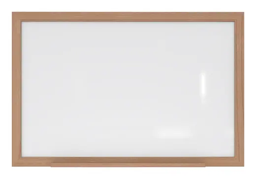 2'x3' Wood Frame Porcelain Magnetic Whiteboard 