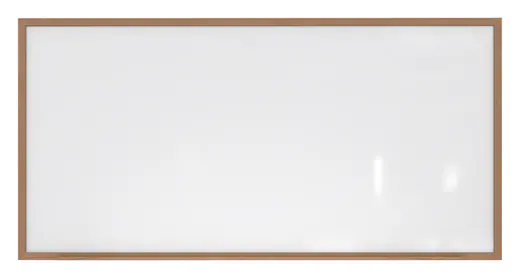 4'x7'-4 Wood Frame Porcelain Magnetic Whiteboard, 1 Marker, 1 Eraser