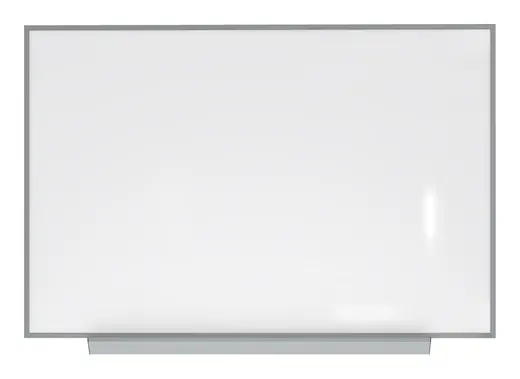4'x6' Aluminum Frame Premium Porcelain Magnetic Whiteboard - 1 Marker, 1 Eraser