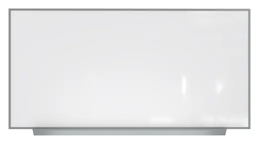 4'x8' Aluminum Frame Premium Porcelain Magnetic Whiteboard - 1 Marker, 1 Eraser