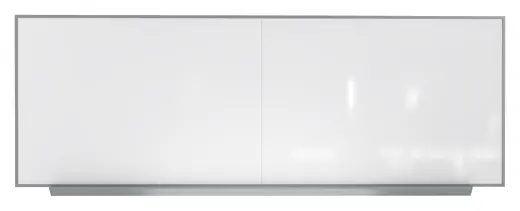 4'x16' Aluminum Frame Premium Porcelain Magnetic Whiteboard (2 pcs w/joiner) - 1 Marker, 1 Eraser