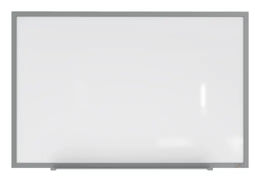 Ghent Magnetic Hygienic Porcelain Whiteboard with Aluminum Frame, 3'H x 4'W