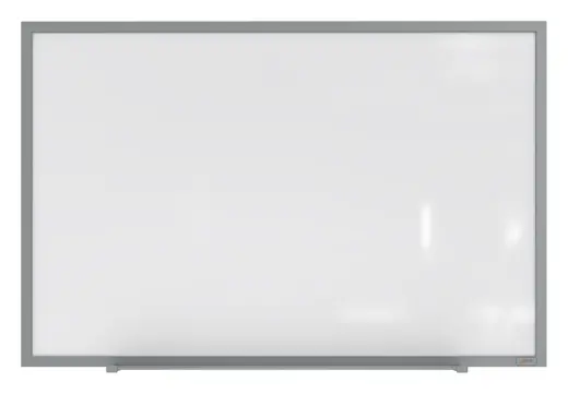 Ghent Magnetic Hygienic Porcelain Whiteboard with Aluminum Frame, 4'H x 5'W