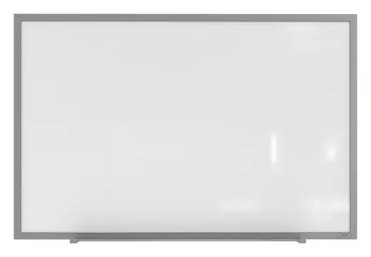 Ghent Magnetic Hygienic Porcelain Whiteboard with Aluminum Frame, 4'H x 6'W