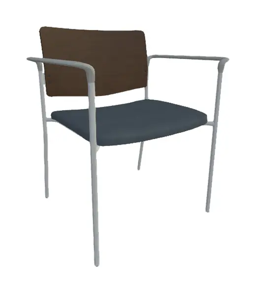 Wide Guest Chair, Arms