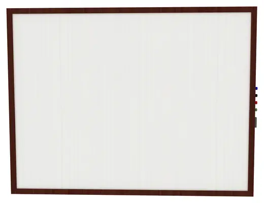3' x 4' Impression Modern Frame - Porcelain Whiteboard