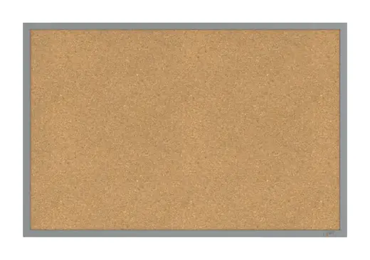 2'x3' Aluminum Frame Natural Cork Bulletin Board 