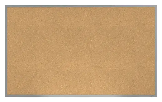 4'x5' Aluminum Frame Natural Cork Bulletin Board 