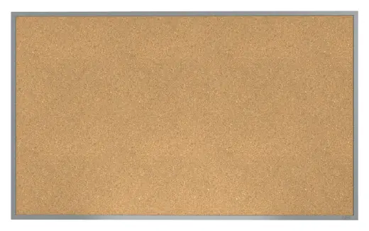4'x6' Aluminum Frame Natural Cork Bulletin Board 