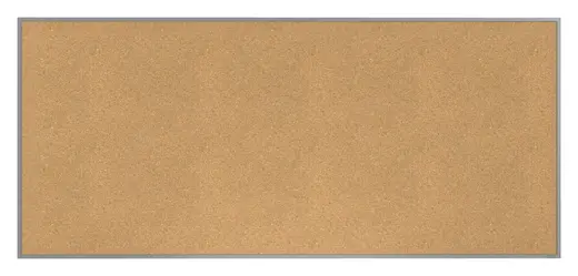 4'x10' Aluminum Frame Natural Cork Bulletin Board 