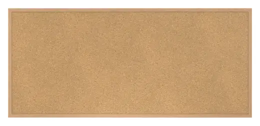 4'x10' Wood Frame Natural Cork Bulletin Board 