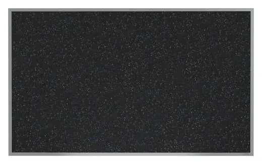 3'x5' Aluminum Frame Recycled Rubber Bulletin Board