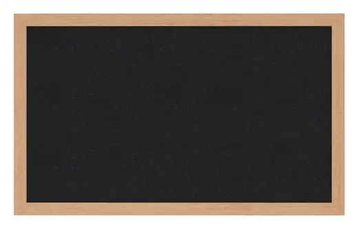 2'x3' Wood Frame, Oak Finish Recycled Rubber Bulletin Board