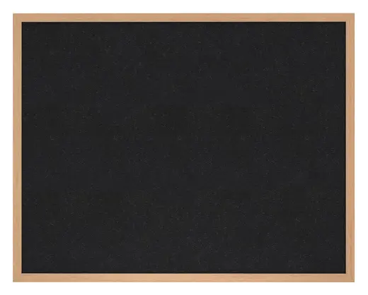4'x5' Wood Frame, Oak Finish Recycled Rubber Bulletin Board