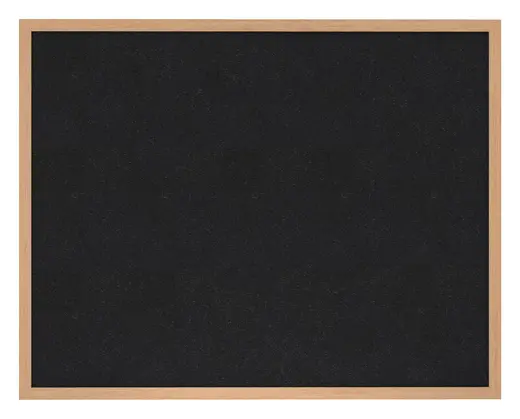 4'x6' Wood Frame, Oak Finish Recycled Rubber Bulletin Board