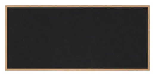4'x12' Wood Frame, Oak Finish Recycled Rubber Bulletin Board