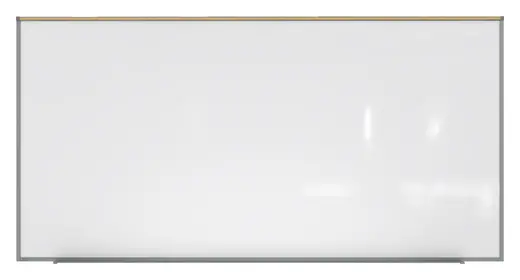 4'x7'-4 Aluminum Frame Porcelain Magnetic Projection Whiteboard w/ 1 Maprail