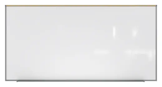 4'x8' Aluminum Frame Porcelain Magnetic Projection Whiteboard w/ 1 Maprail