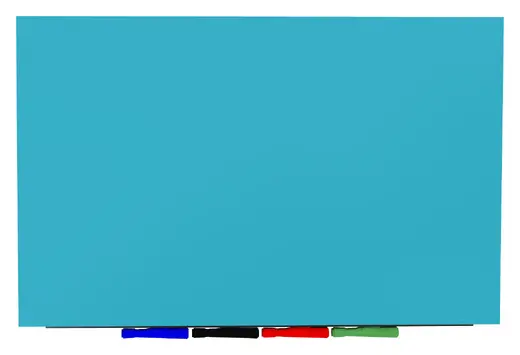 Aria - 2'H x 3'W Magnetic Low Profile 1/4 Tempered Glassboard, Horizontal, 4 Rare Earth Magnets, 4 Markers and Eraser