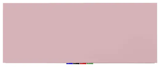 Aria - 4'H x 10'W Magnetic Low Profile 1/4 Tempered Glassboard, Horizontal, 4 Rare Earth Magnets, 4 Markers and Eraser