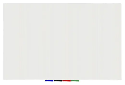 Aria - 4'H x 6'W Magnetic Low Profile 1/4 Tempered Glassboard, Horizontal, 4 Rare Earth Magnets, 4 Markers and Eraser
