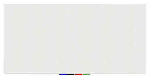 Aria - 4'H x 8'W Magnetic Low Profile 1/4 Tempered Glassboard, Horizontal, 4 Rare Earth Magnets, 4 Markers and Eraser
