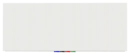 Aria - 4'H x 10'W Magnetic Low Profile 1/4 Tempered Glassboard, Horizontal, 4 Rare Earth Magnets, 4 Markers and Eraser