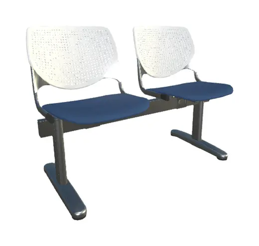 47 x 22 x 31 - Beam Seating, Two Seat, White Back, Custom Seat