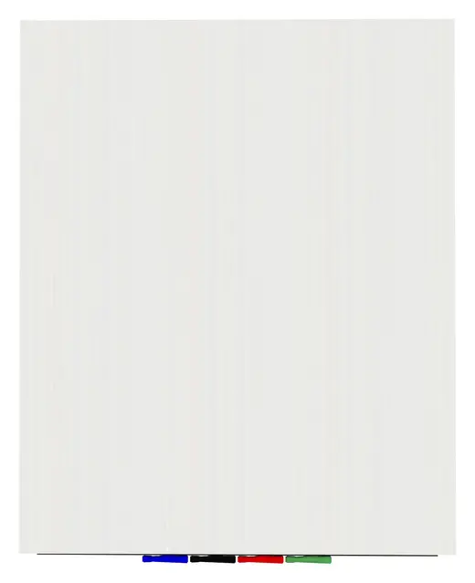 Aria 5'H x 4'W Magnetic Low Profile 1/4 Tempered Glassboard - Vertical - 4 Rare Earth Magnets, 4 Markers and Eraser