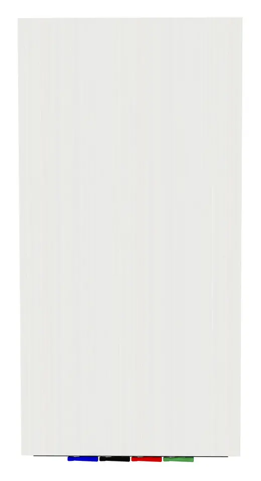 Aria 6'H x 3'W Magnetic Low Profile 1/4 Tempered Glassboard - Vertical  - 4 Rare Earth Magnets, 4 Markers and Eraser