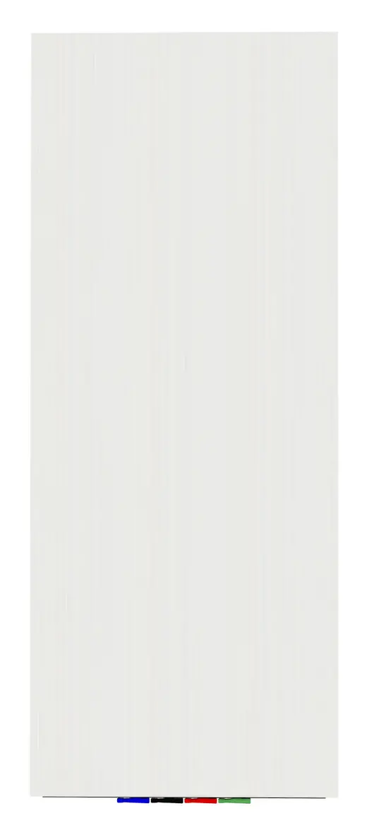 Aria 10'H x 4'W Magnetic Low Profile 1/4 Tempered Glassboard - Vertical  - 4 Rare Earth Magnets, 4 Markers and Eraser