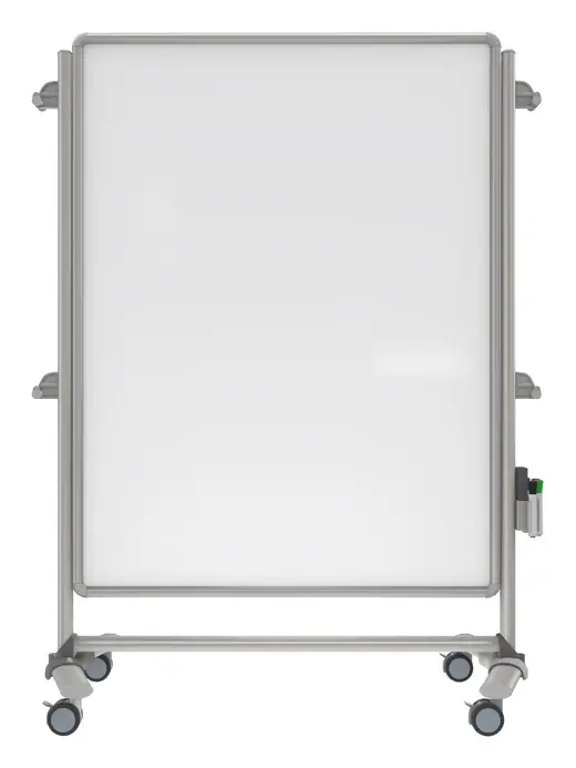 46x34 Nexus Jr. Partition - Double-Sided Mobile Porcelain Magnetic Whiteboard