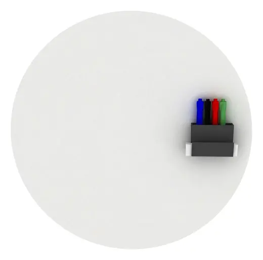 Coda Low Profile Circular Glassboard, Magnetic, 24 Diameter