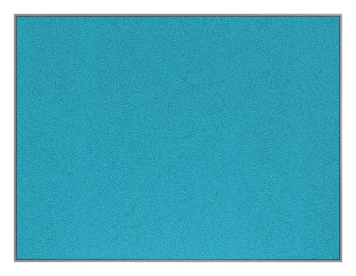 Border Bulletin Board w/ Silver Frame, Horizontal - 48W x 36H